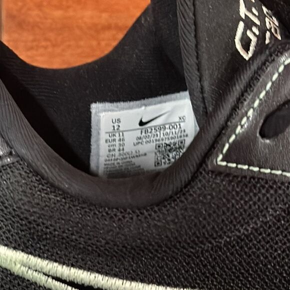 NWOT Nike Air Zoom G.T. CUT Academy Men\'s Black‎ Athletic Shoes Size 12